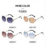 Gradient metal sunglasses 9059