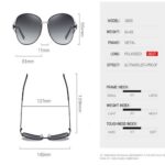 Gradient metal sunglasses 58029