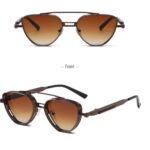 Gradient metal sunglasses 3558
