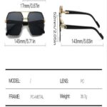 Metallic Fashion Sunglasses 7005