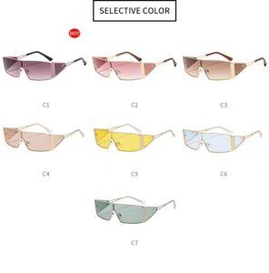 Metallic Fashion Sunglasses