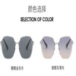 Metallic Fashion Sunglasses 2306