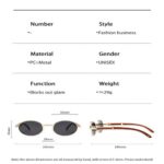 Gradient metal sunglasses 2068