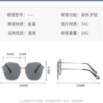 Metallic Fashion Sunglasses 2306