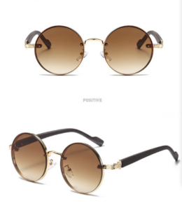 Gradient metal sunglasses
