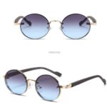 Gradient metal sunglasses 7006