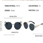 Metallic Fashion Sunglasses 2301