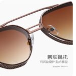 Gradient metal sunglasses 3558