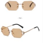 Gradient metal sunglasses 9059