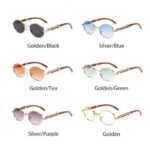 Gradient metal sunglasses 2068