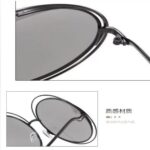 Gradient metal sunglasses 8048