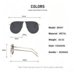 Gradient metal sunglasses 2128