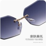 Gradient metal sunglasses 9059