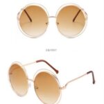 Gradient metal sunglasses 8048