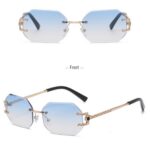Gradient metal sunglasses 9059